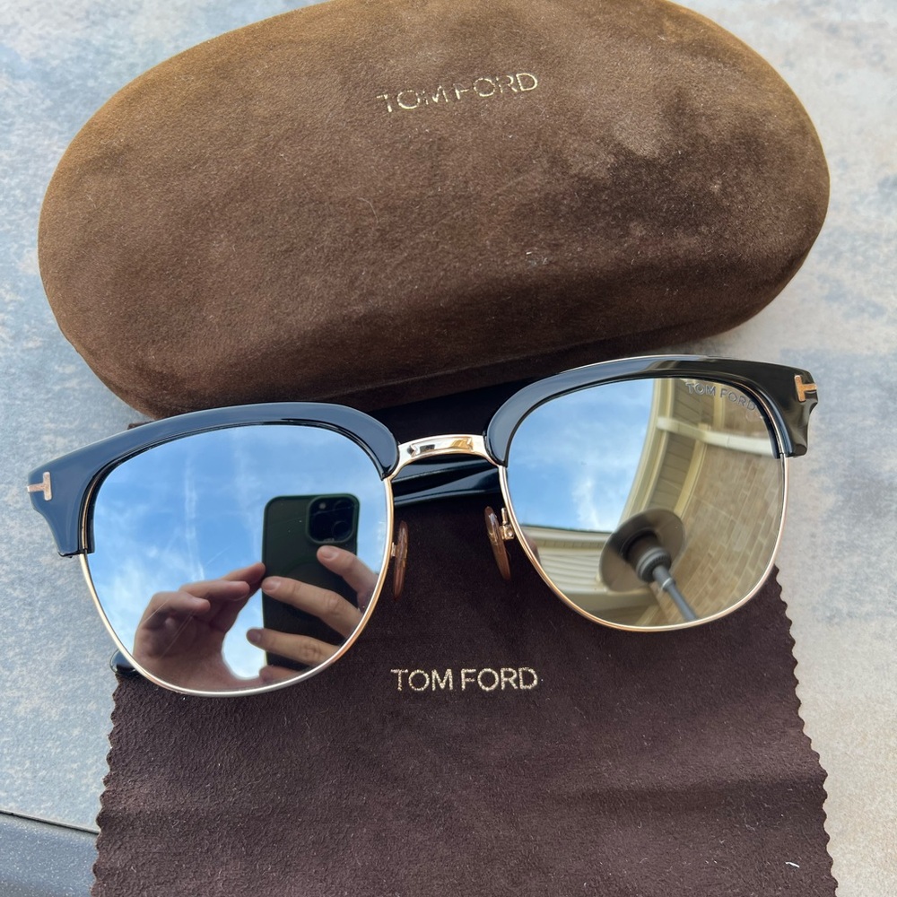 Tom Ford Black and Gold Sunglasses